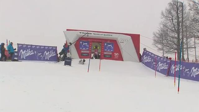 Shiffrin la plus rapide sans (trop) forcer : sa 1re manche Shiffrin la plus rapide sans (trop) forcer : sa 1re manche