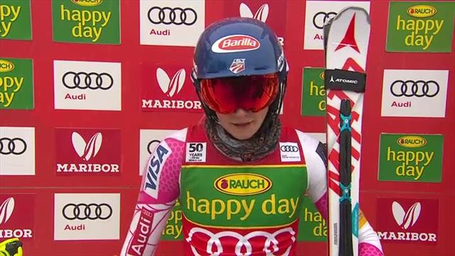 En sortant, Velez Zuzulova a offert un boulevard à Shiffrin En sortant, Velez Zuzulova a offert un boulevard à Shiffrin