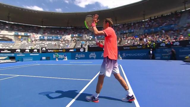 Sydney highlights: Kuznetsov reaches first ATP semi-finals Sydney highlights: Kuznetsov reaches first ATP semi-finals