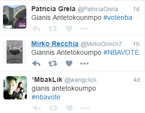 Giannis Antetokounmpo mal écrit pour les votes All-Star
