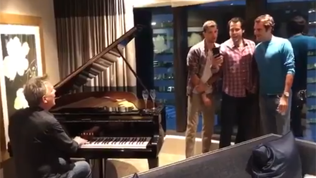 Federer est prêt pour lancer un boys band avec Dimitrov et Haas