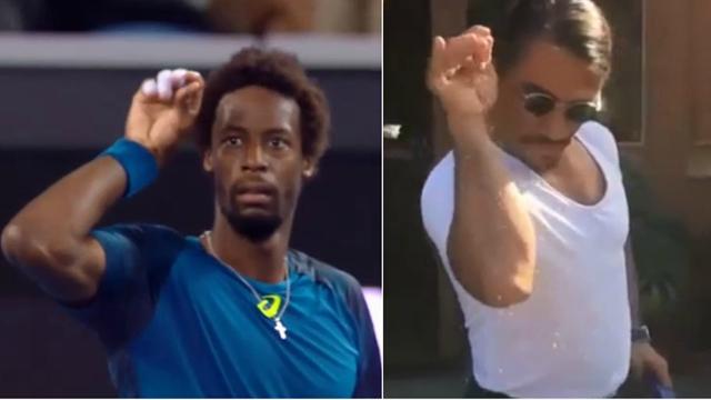 Quand Monfils reprend le geste de Saltbae, le boucher star d’Internet, pour célébrer sa victoire