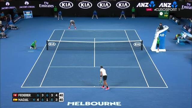 Der längste Ballwechsel des Finals - und was für ein Ende! Der längste Ballwechsel des Finals - und was für ein Ende!