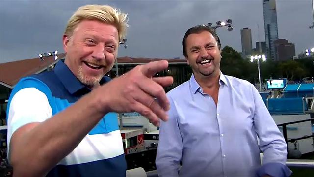 Backstage mit Eurosport-Experte Boris Becker Backstage mit Eurosport-Experte Boris Becker