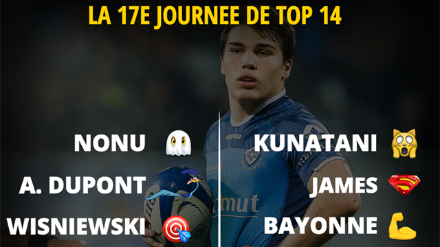 La 17e journée de Top 14 en émojis