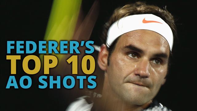 Top 10 Federer shots from the Australian Open Top 10 Federer shots from the Australian Open