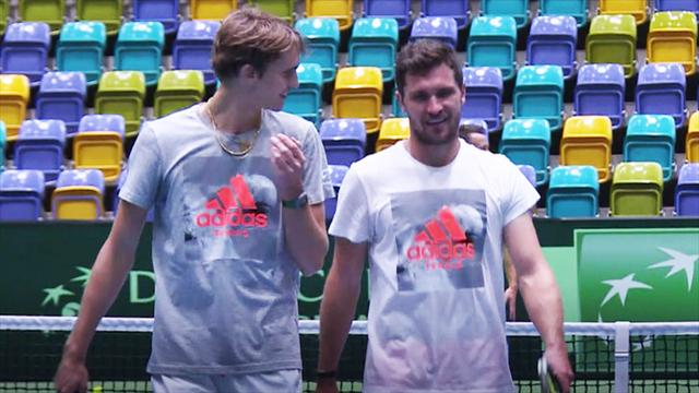 Davis Cup: Zverev-Brüder mit Schwung gegen Belgien Davis Cup: Zverev-Brüder mit Schwung gegen Belgien