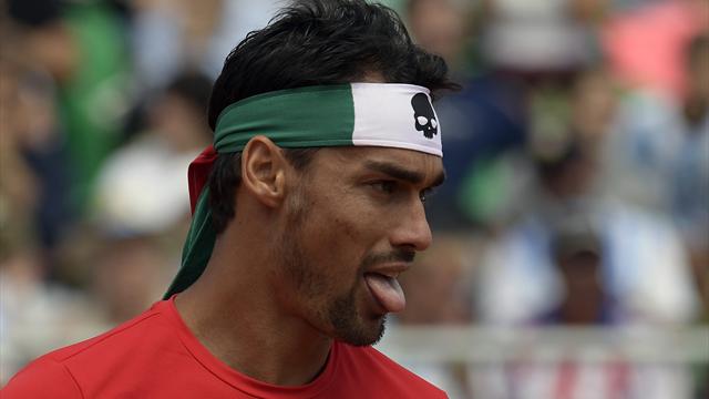 Fognini met le tenant à terre !