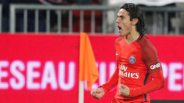 Cavani double lifts PSG to easy win at Bordeaux