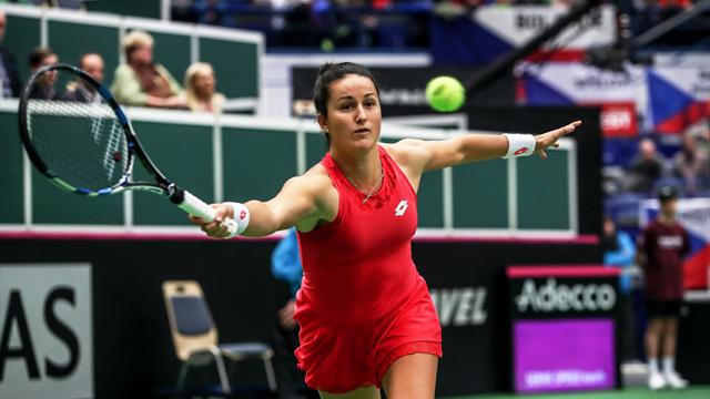 Copa Federación, Pliskova-Arruabarrena: Máxima igualdad sin recompensa (6-4 y 7-5)