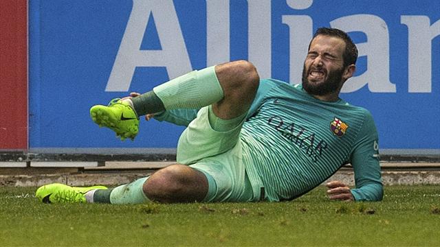 Así fue la escalofriante lesión en el tobillo de Aleix Vidal