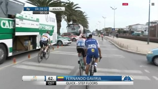 Volta ao Algarve: bello spunto di Gaviria, sua la prima tappa Volta ao Algarve: bello spunto di Gaviria, sua la prima tappa
