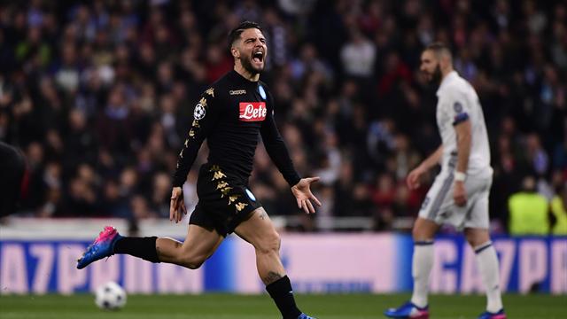 Insigne a profité du mauvais placement de Navas pour doucher Bernabeu