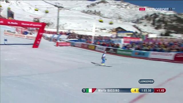 Marta Bassino nella prima manche del gigante dei Mondiali Marta Bassino nella prima manche del gigante dei Mondiali