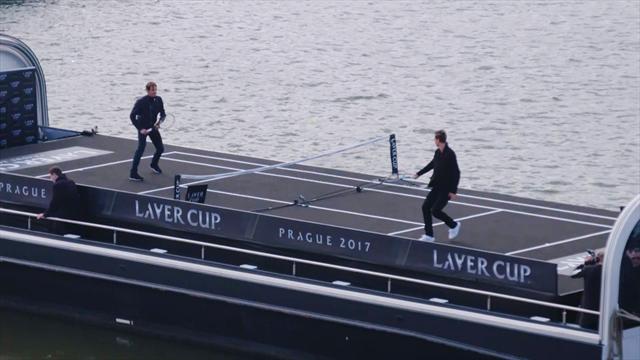 Rolex Minute: Federer e Berdych inaugurano la "Laver Cup" Rolex Minute: Federer e Berdych inaugurano la "Laver Cup"