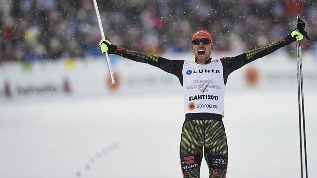 Rydzek, Wellinger, Vogt: Alle deutschen Triumphe in Lahti Rydzek, Wellinger, Vogt: Alle deutschen Triumphe in Lahti