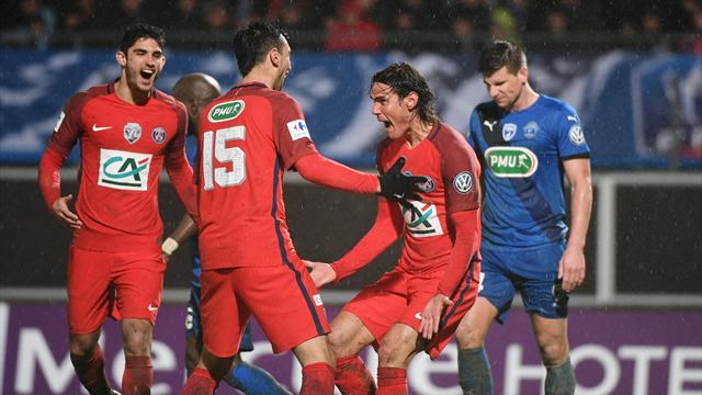 Cavani on the spot as PSG edge Nancy