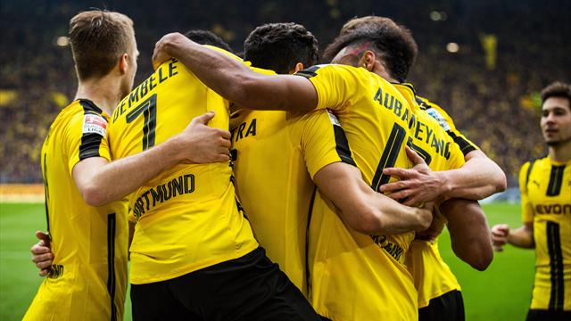 Dortmund fond sur Leipzig grâce à Dembélé et Aubameyang, le Bayern prend le large