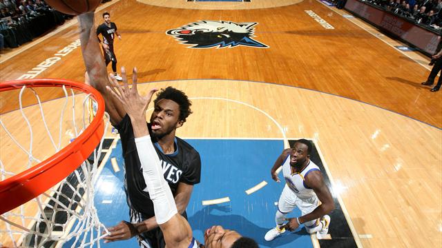 Warriors'a bir darbe de Timberwolves'tan