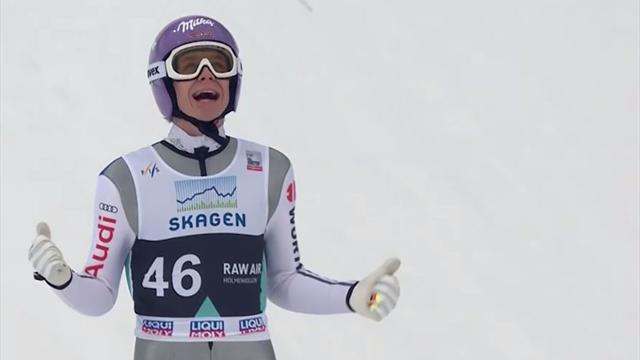 Skispringen am Holmenkollen: Seitenwind verhindert Wellinger-Sieg Skispringen am Holmenkollen: Seitenwind verhindert Wellinger-Sieg