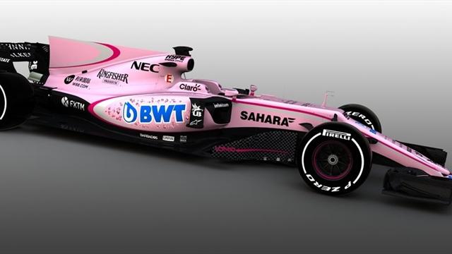 Force India reveals pink livery for 2017