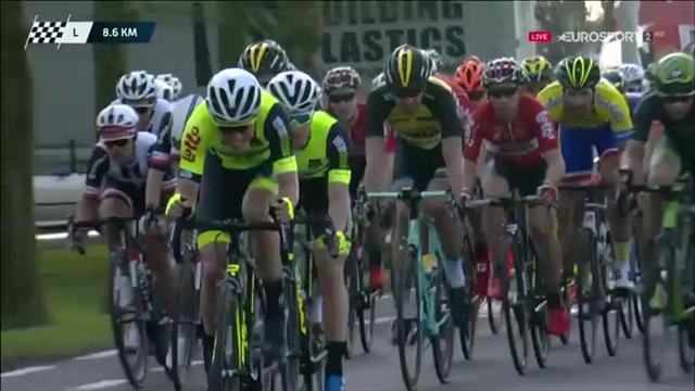 'Save it for the dinner table!' Riders drop to back of peloton as they have row 'Save it for the dinner table!' Riders drop to back of peloton as they have row