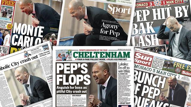 La presse anglaise reproche à Guardiola son "pari tactique" face à Monaco