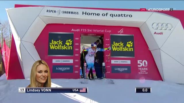 Vonn clatters into barrier at 55mph in Super-G Vonn clatters into barrier at 55mph in Super-G