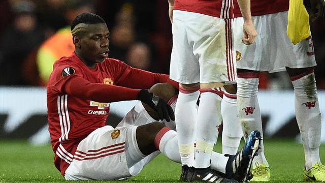 Pogba blessé et forfait avec les Bleus selon Mourinho