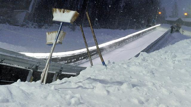 Skiflug-Qualifikation am Abend