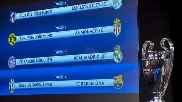 Bayern-Real Madrid y Juventus-Barça grandes duelos de cuartos