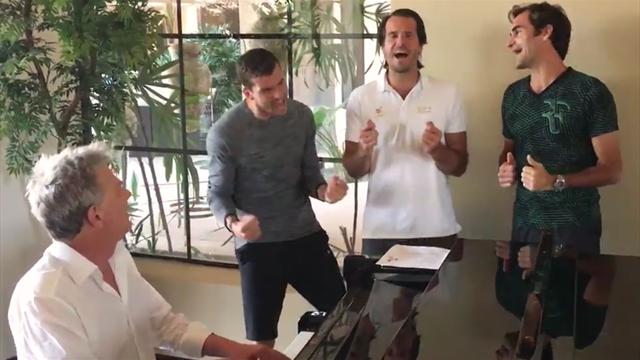 Federer ve saz arkadaşlarından yeni video