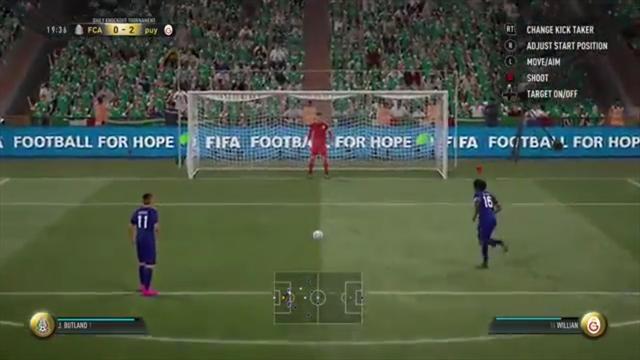 Самое странное и нереалистичное исполнение пенальти от Виллиана в FIFA 17