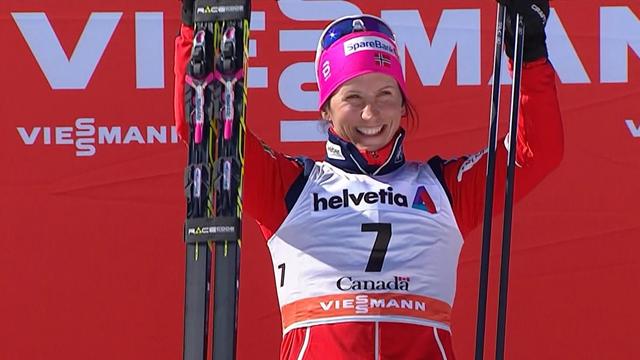 Marit Bjoergen vince la mass start 10 km a tecnica classica di Quebec City Marit Bjoergen vince la mass start 10 km a tecnica classica di Quebec City