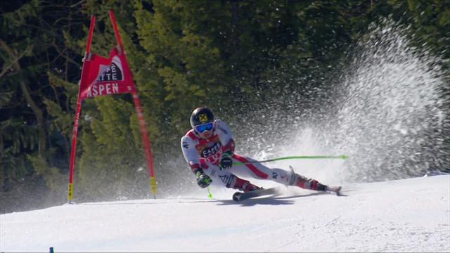 Aspen giant slalom: Hirscher's winning run makes it a hat-trick Aspen giant slalom: Hirscher's winning run makes it a hat-trick