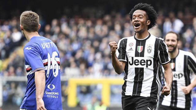 La Juve usa la testa. Inzuccata di Cuadrado e Samp ko: Ferraris espugnato