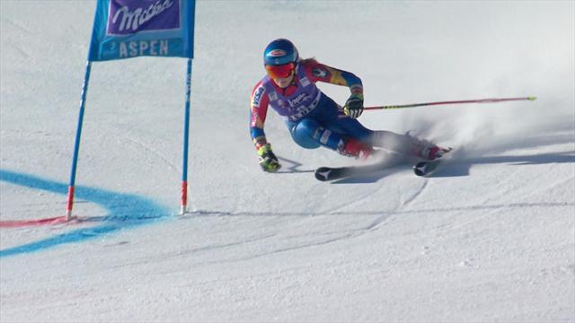 Malgré son finish, Shiffrin est à près d'une seconde de Brignone : sa 1re manche en vidéo Malgré son finish, Shiffrin est à près d'une seconde de Brignone : sa 1re manche en vidéo