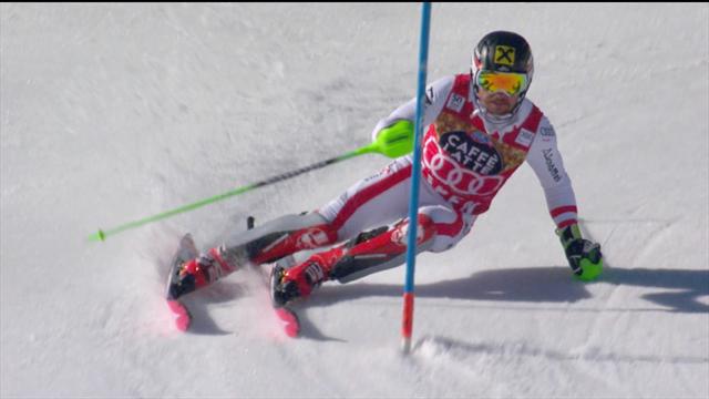 Ô surprise, Hirscher est en tête : Sa 1re manche en vidéo Ô surprise, Hirscher est en tête : Sa 1re manche en vidéo