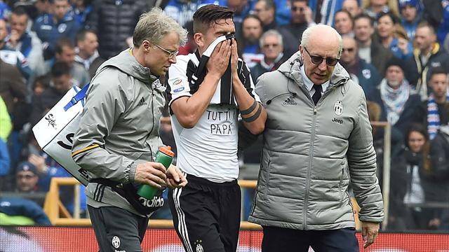 Allegri su Dybala: "Indurimento alla coscia, niente di preoccupante"