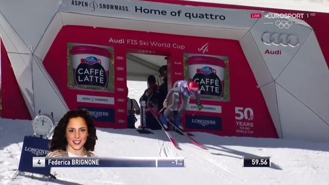 Il gigante perfetto: Federica Brignone vince ad Aspen davanti a Goggia e Bassino Il gigante perfetto: Federica Brignone vince ad Aspen davanti a Goggia e Bassino