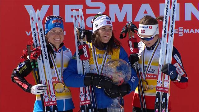 Marit Bjoergen wins season-ending pursuit finale Marit Bjoergen wins season-ending pursuit finale
