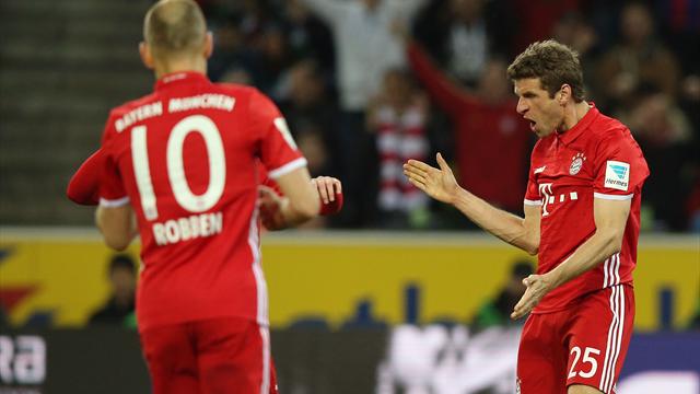 Erstes Bundesliga-Tor seit 99 Tagen: Müller schießt Bayern zum Sieg in Gladbach