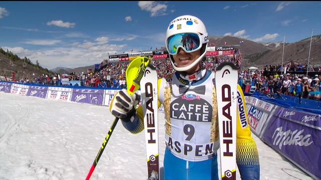 Myhrer triumphiert beim Slalom in Aspen Myhrer triumphiert beim Slalom in Aspen