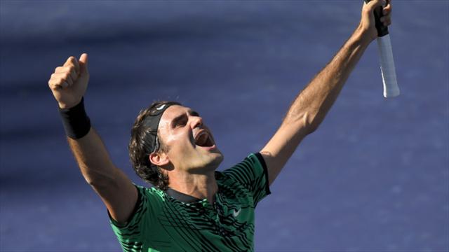 Federer resurgence continues with fifth Indian Wells title