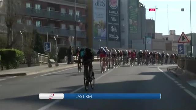 Volta a Catalunya: Davide Cimolai, victoria inesperada y primer líder Volta a Catalunya: Davide Cimolai, victoria inesperada y primer líder