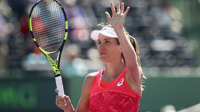 Konta renverse Halep et s’offre une grande première
