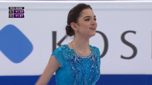 Evgenia Medvedeva wows in short program to continue dominance Evgenia Medvedeva wows in short program to continue dominance