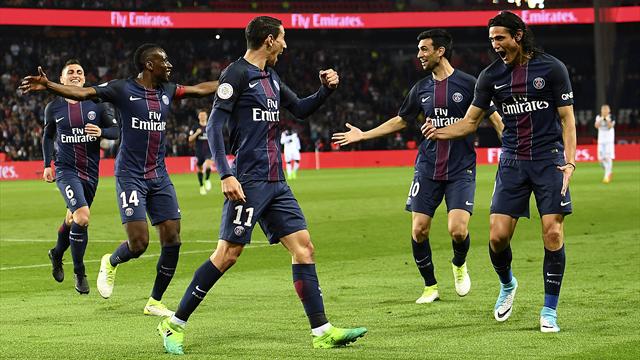 Cavani on target as PSG beat Guingamp to stay in contention