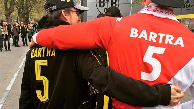 Avant le match, la fraternité a rempli les rues de Dortmund entre supporters du Borussia et de l’ASM