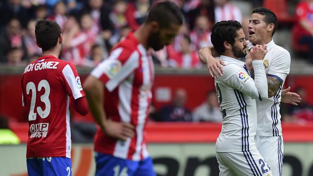 Risultati immagini per sporting gijon real madrid 2-3